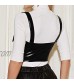 Womens Square Bandage Vest Gothic Vintage Lace Vest Ruffled Top Top Shirt