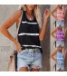 Women'S Summer Fashion Casual Striped Print Sleeveless Vest Comfortable Slim Slimming Style