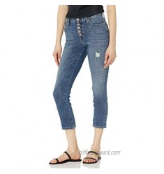 Ella Moss Women's High Rise Slim Straight Crop Jean