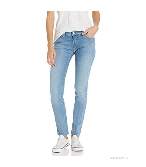 Emporio Armani Women's Straight Leg Jean in Light Denim