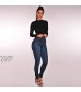 Kardashian Jeans Womens High Waisted Skinny Denim Stretch Slim Length Jeans
