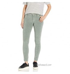 Lucky Brand Women's Mid Rise Ava Super Skinny Velvet Jean in Shadow Mint