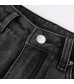 OKilr Pjik Women's High Waist Destroyed Ripped Wide Leg Baggy Streetwear Fashion Denim Jeans Trousers