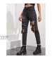 SOLY HUX Women's Casual Ripped Jeans High Waisted Denim Pants