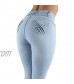 Women's Juniors Colombian Design Mid Waist Butt Lift Push Up Skinny Jeans (1727)