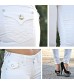 Women's Ripped Bootcut Jeans Mid Rise Flare Bottoms Vintage Distress with Rhinestone Pockets S96-PB