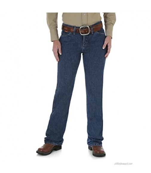 Wrangler Riggs Workwear Women's Fr Flame Resistant Western Mid Rise Boot Cut Jean